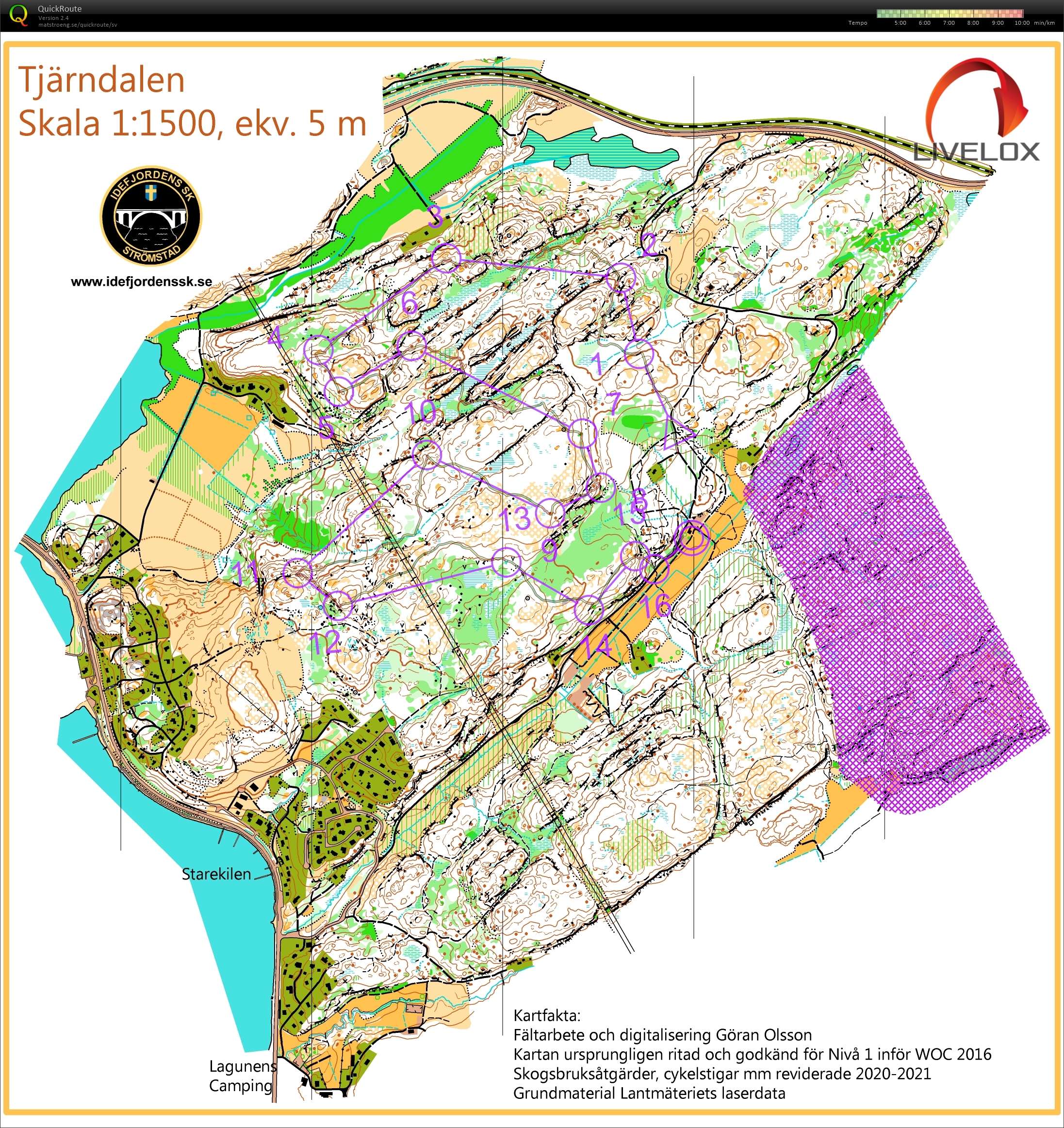 Tjärndalen medel (VM test inför WOC 2016) (19/06/2021)