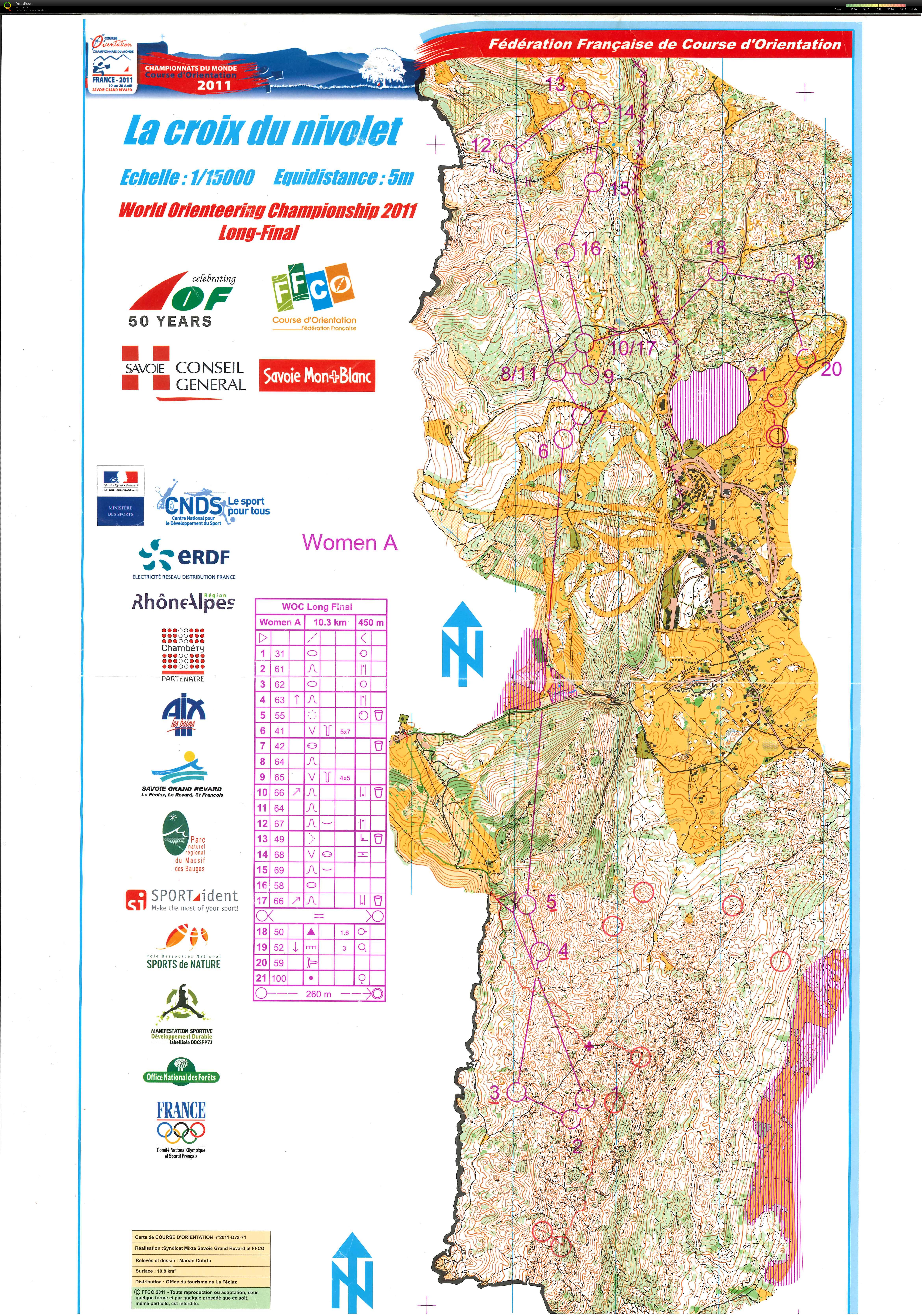 WOC 2011 lång herrkontroller (31-05-2019)